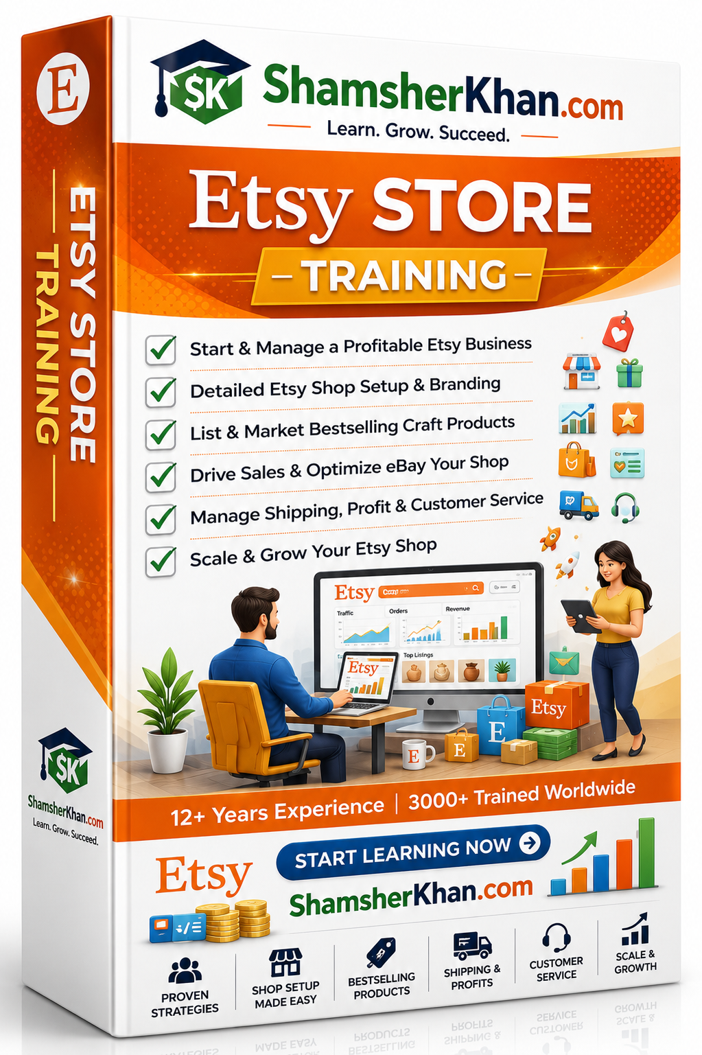 Capacitación para vendedores de Etsy: capacitación en línea en vivo de 7 días