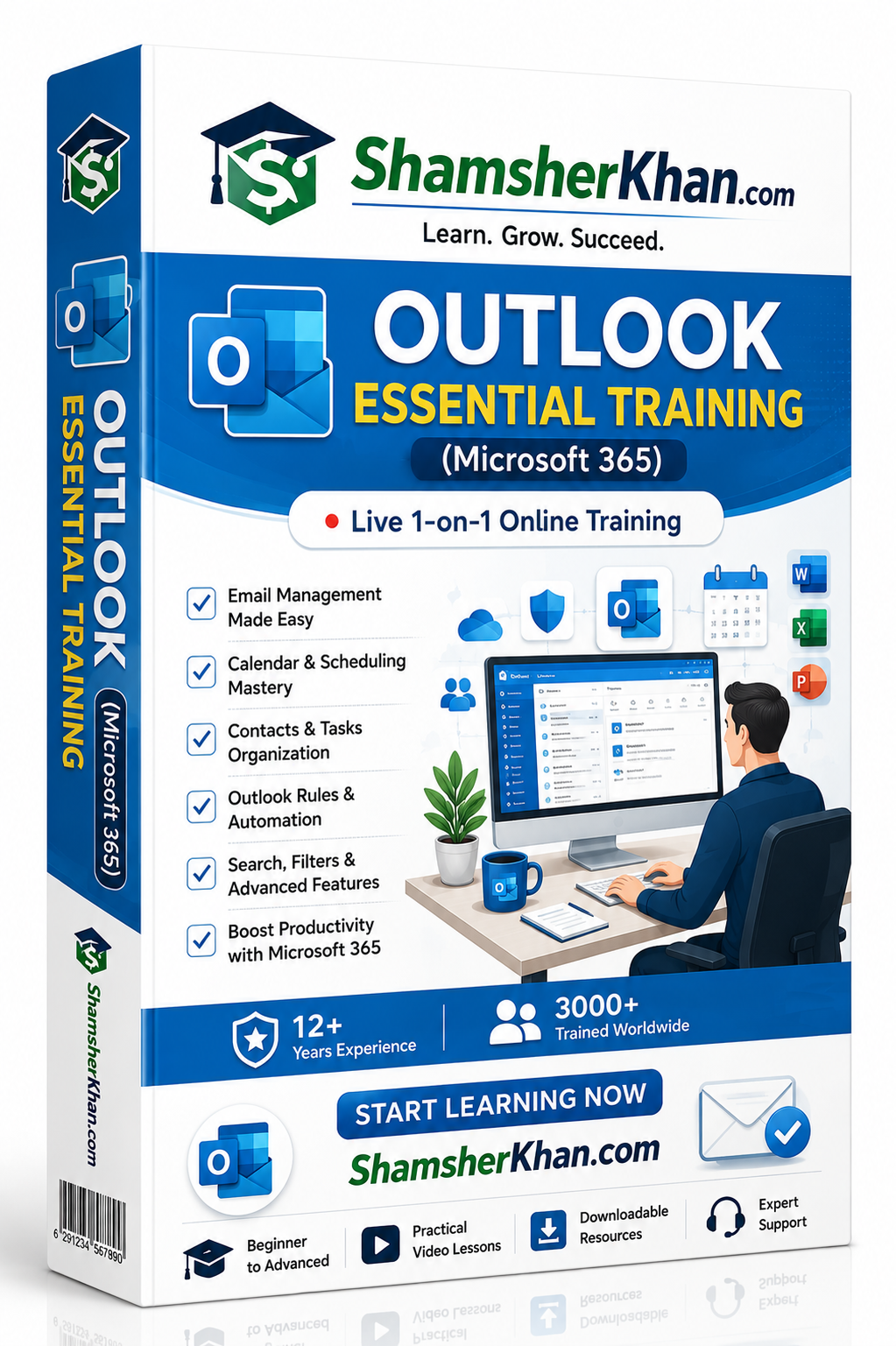 التدريب الأساسي على Outlook (Microsoft 365) - تدريب مباشر فردي عبر الإنترنت