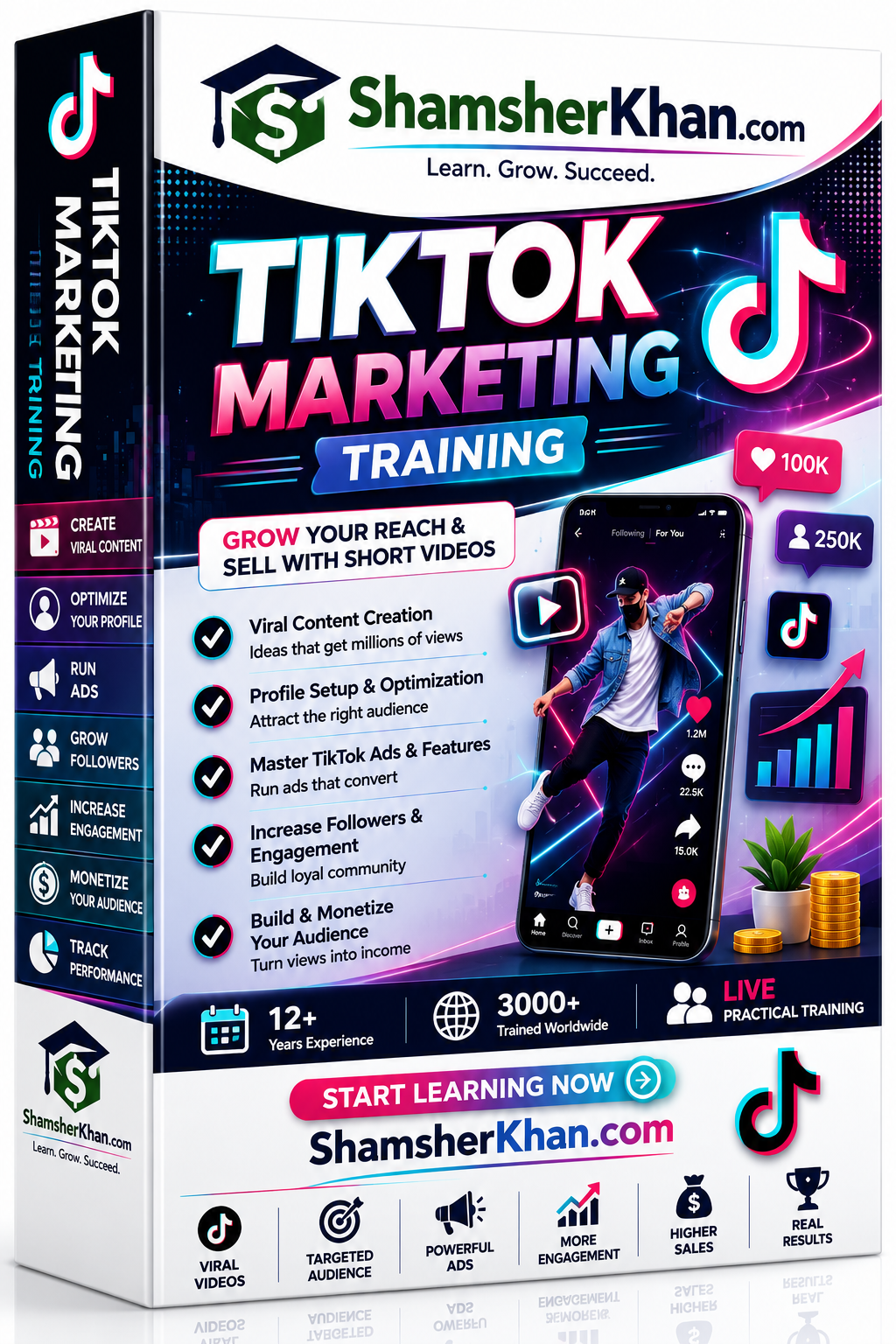 التدريب على التسويق عبر TikTok (مباشر 1 ضد 1 عبر الإنترنت)