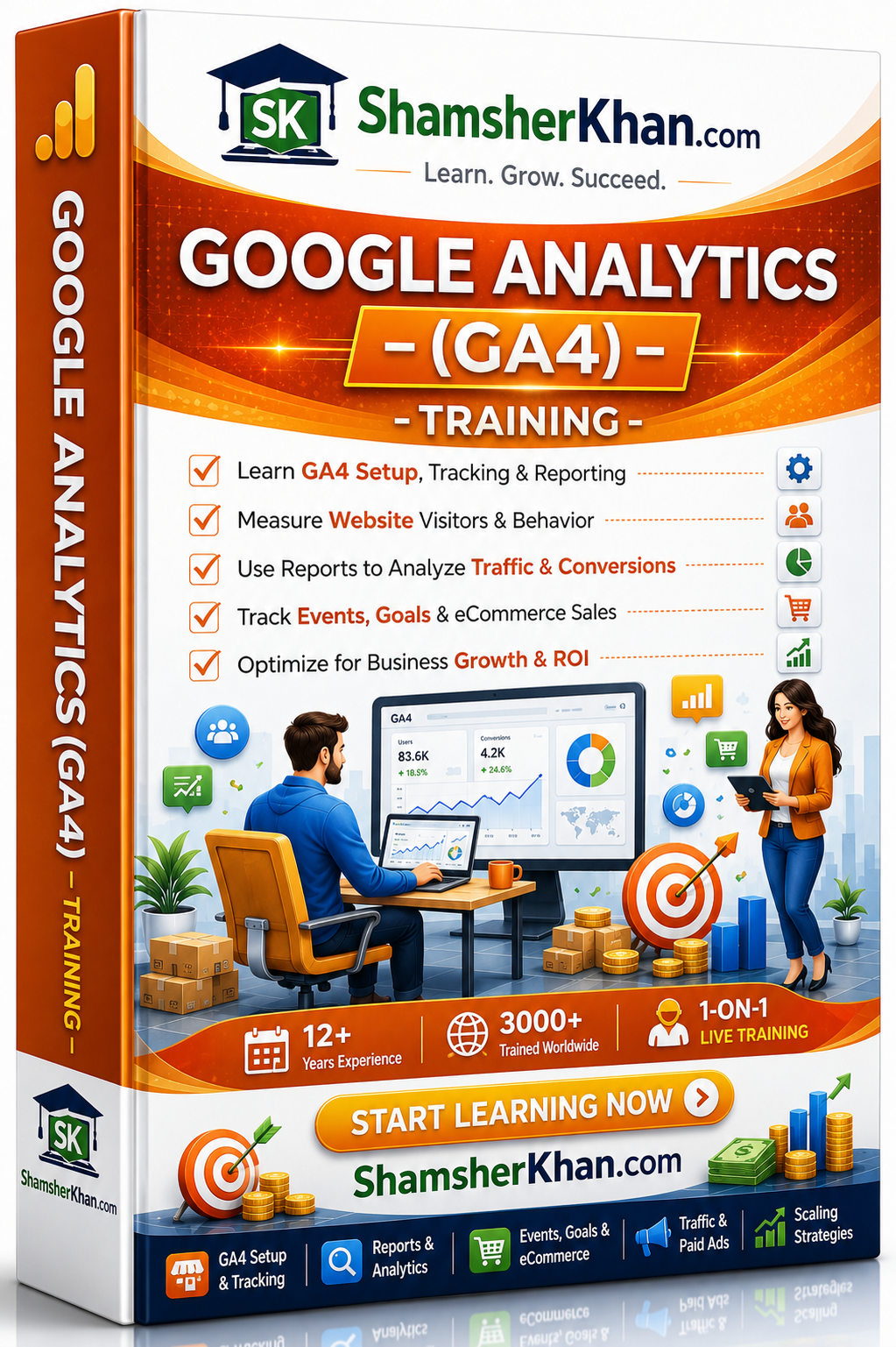 تدريب Google Analytics GA4 - 7 أيام مباشرة عبر الإنترنت