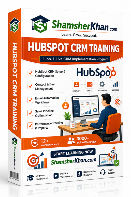 تدريب مباشر 1-1 على Hubspot CRM لمدة 7 أيام