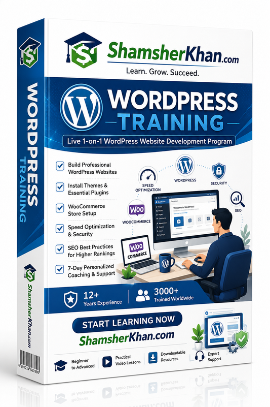 دورة تدريبية مباشرة عبر الإنترنت لمدة 7 أيام حول WordPress